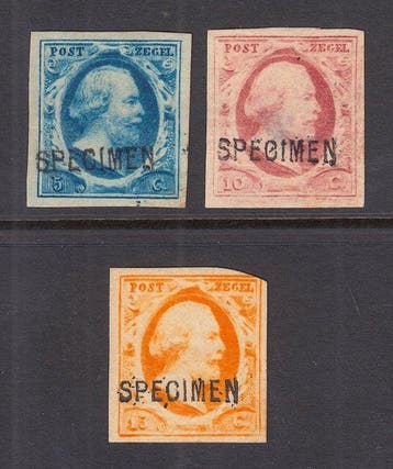 Nederland 1852 - Koning Willem III, met zeer zeldzame, Gestempeld