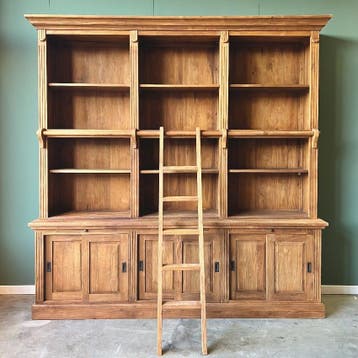 Bibliotheekkast met ladder, Huis en Inrichting, Ophalen of Verzenden, Nieuw