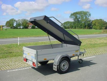 Saris bagagewagen afm. 184x112x50cm 750kg (ex-verhuur no.23), Ophalen, Gebruikt