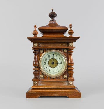 Pendule - Junghans - Antiek Hout, Messing, Glas - 1900-1910