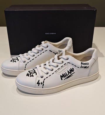 Dolce & Gabbana - Milano printed leather sneaker - Sneakers, Nieuw
