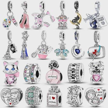 925 Zilveren Bedel - Mode Hanger voor Dames Armbanden, Verzenden, Nieuw