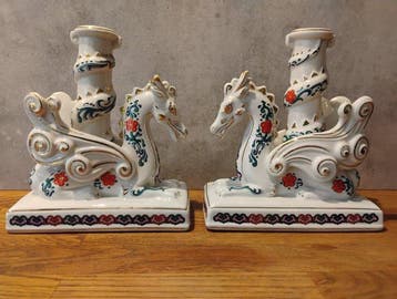 Franklin Mint - Kaarsenhouder The Imperial Dragons of Heaven