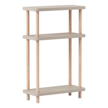 Staand rek Nampernu 62x40x18 cm met deur opbergvakken zandst, Verzenden, Nieuw