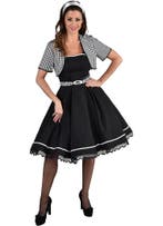 Jaren 50 Jurk Zwart/Wit, Kleding | Dames, Ophalen of Verzenden, Nieuw