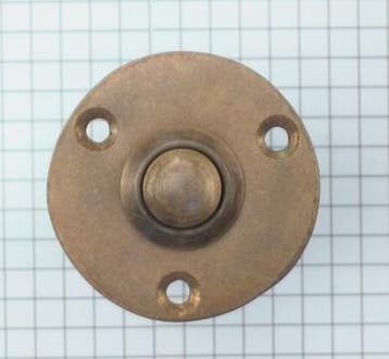 Beldrukker Rond messing Antiek 40 mm, Doe-het-zelf en Verbouw, Deuren en Horren, Verzenden, Nieuw