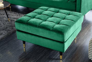 Design kruk COSY VELVET 80cm smaragdgroen fluweel gouden, Ophalen of Verzenden, Nieuw