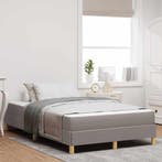 vidaXL Boxspringbed met matras Taupe 120 x 190 cm Stof, Verzenden, Nieuw, Stof