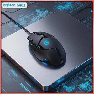 Logitech G402 Hyperion Fury FPS Gaming Muis - 1ms Respons, 3, Verzenden, Nieuw