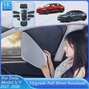Set Zonneschermen voor Tesla Model 3/Y (2017-2025) - Privacy, Verzenden, Nieuw