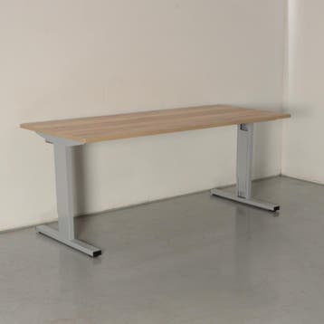 Solidesk bureau, bladkleur naar keuze, 180 x 80 cm, hoogte, Ophalen of Verzenden, Nieuw