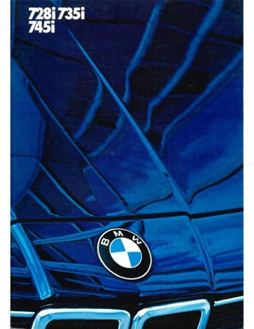 1984 BMW 7 SERIE BROCHURE DUITS, Nieuw, BMW, Author