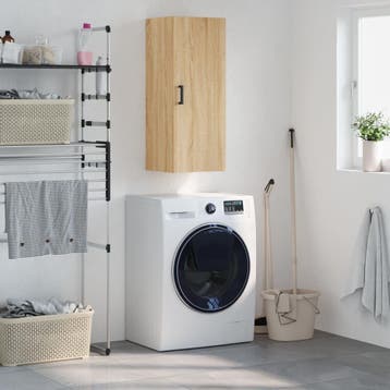 vidaXL Bovenkast 34,5x34x90 cm sonoma eikenkleurig, Minder dan 50 cm, Verzenden, Nieuw, Minder dan 100 cm