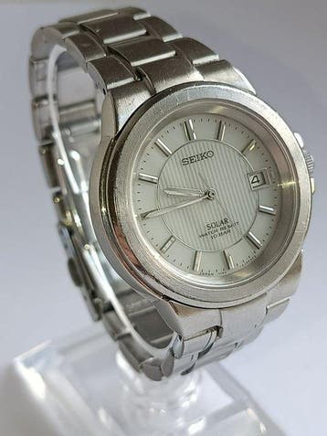 Seiko - Solar - Zonder minimumprijs - V145-0F00 - Heren -, Sieraden, Tassen en Uiterlijk, Horloges | Antiek