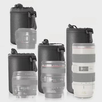 Waterdichte Cameralens Tas met Trekkoord en Haak - Beschermi, Verzenden, Nieuw