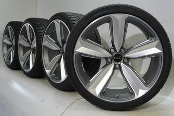 Audi RS4 RS5 B9 20 inch velgen Continental Winterbanden Orig, Gebruikt, Velg(en), 20 inch, Winterbanden