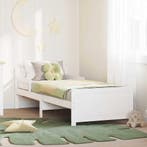 vidaXL Bedframe met hoofdeinde Wit 80 x 200 cm Bewerkt hout, Verzenden, Nieuw, Wit, Hout