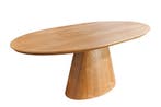 UNIEKE eettafel 160-200 cm uitschuifbaar eikenhout gelakt -, Huis en Inrichting, Tafels | Eettafels, Ophalen of Verzenden, Nieuw