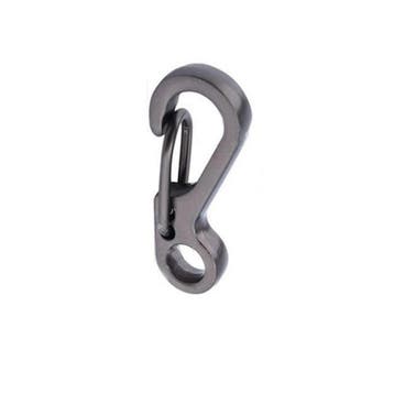 Paracord - mini haak / karabijn - Aluminium gun metal, Ophalen of Verzenden, Nieuw