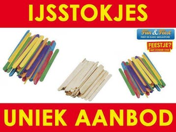 Mega aanbod ijsstokjes - IJsstokjes in vele kleuren, Hobby en Vrije tijd, Ophalen of Verzenden, Nieuw