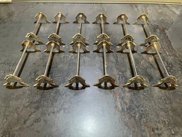 Elldee - Messensteun (12) - zilverachtig, Antiek en Kunst