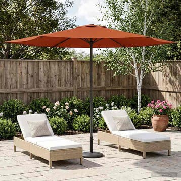 vidaXL Tuinparasol 300 x 300 cm Polyester Rechthoekig, Verzenden, Nieuw, 2 tot 3 meter