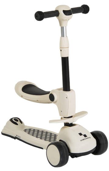 Byox Checkmate Royal White 2-in-1 Step/Loopfiets, Verzenden, Nieuw