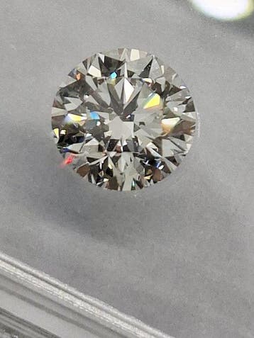 1 pcs Diamant (Natuurlijk) - 0.71 ct - Rond - F - VVS1 -, Nieuw