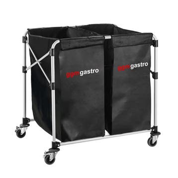 GGM Gastro | Linnenzakwagen - opvouwbaar - 2x150L - |, Verzenden