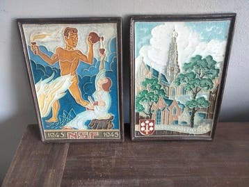 Tegel (2) - De Porceleyne Fles, Delft - H.J.Tieman -, Antiek en Kunst