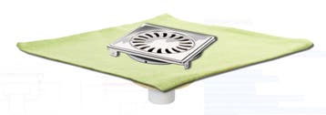 Afvoerput | RVS | Zandhuid | 146 x 146 mm HorecaTraders, Verzenden, Nieuw in verpakking