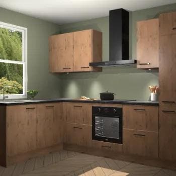 Astoria Eiken keuken Denpasar 120631, Huis en Inrichting, Keuken | Complete keukens, Verzenden, Nieuw