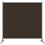 vidaXL Kamerscherm met 1 paneel 175x180 cm bruin, Verzenden, Nieuw
