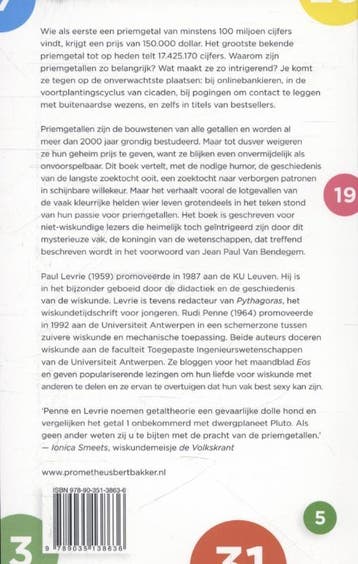 De pracht van priemgetallen 9789035138636 Paul Levrie, Verzenden, Gelezen, Paul Levrie