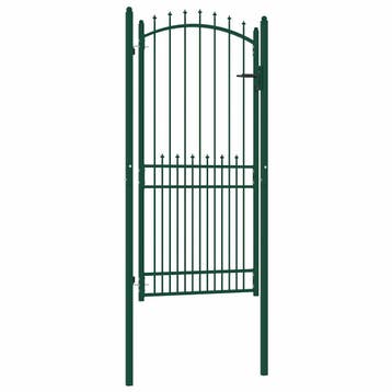vidaXL Hekpoort EMMEN met stalen pinnen 104x147 cm groen, Verzenden, Nieuw