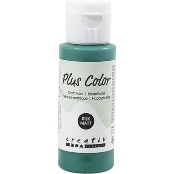 Plus Color Acrylverf, donkergroen, 60 ml/ 1 fles, Nieuw