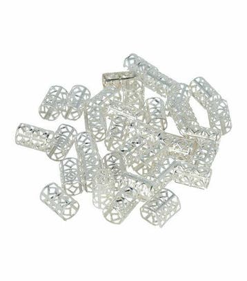 Haarspeld Haarringen 1.4cm - Dreadlock Cuffs Opengewerkt -, Nieuw