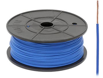 FLRY -B kabel - 1x 1,00mm - Blauw - Rol 100 meter, Ophalen of Verzenden, Nieuw