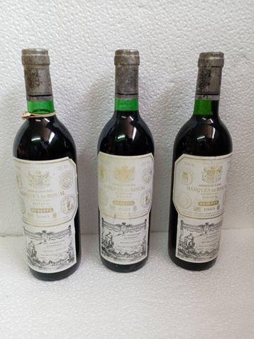 1989 Marqués de Riscal - Rioja Reserva - 3 Flessen (0.75, Nieuw