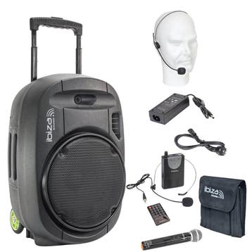 Ibiza Sound PORT15VHF-MKII Bluetooth Luidspreker USB/SD/VHF, Verzenden, Nieuw, Overige typen, Overige merken