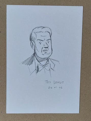 Ted Benoit - 1 Originele tekening - Mortimer - 2002, Nieuw
