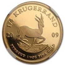 Gouden Krugerrand 1/4 oz 2009 Proof, Postzegels en Munten, Verzenden, Zuid-Afrika, Losse munt, Goud