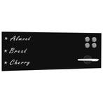 vidaXL Schoolbord voor aan de wand magnetisch 60x20 cm glas, Verzenden, Nieuw in verpakking