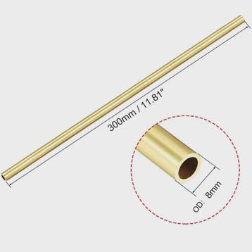 Messing Buis - Diverse Diameters & Lengtes (200-500mm) - Ide, Verzenden, Nieuw