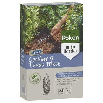 Coniferen en taxus mest | Pokon | 2.5 kg (Voor 65 planten), Verzenden