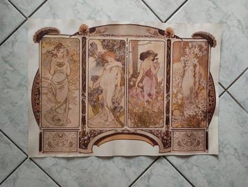Alphonse Mucha (after) - I Fiori - Jaren 1970