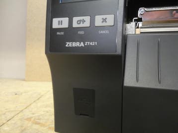 Zebra ZT421 Thermal Label Printer + CUTTER - 300dpi USB &LAN, Ophalen of Verzenden, Refurbished, Etiket, Zebra