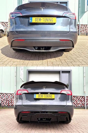 Tesla model Y | AERO Pakket | Hooggelans zwart | 2021-Heden, Ophalen of Verzenden, Nieuw, Voor, Bumper