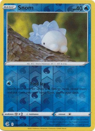 Snom 084/264 reverse holo (Fusion Strike), Ophalen of Verzenden, Nieuw, Losse kaart, Foil