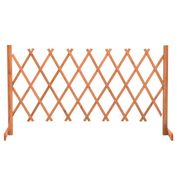 vidaXL Tuinlatwerk 150x80 cm massief vurenhout oranje, Tuin en Terras, Verzenden, Nieuw, Hout, Minder dan 1 meter
